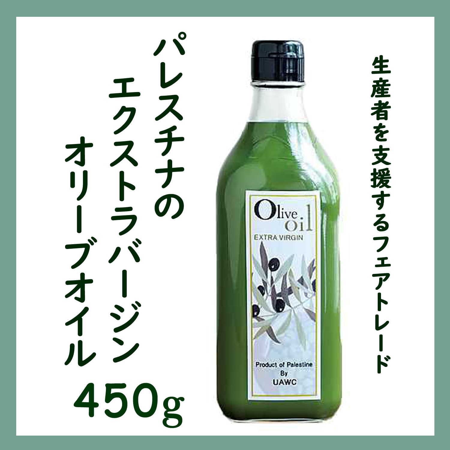 パレスチナのエキストラバージンオリーブオイル 273g×3本 パレスチナのエキストラバージンオリーブオイル 273g オルター