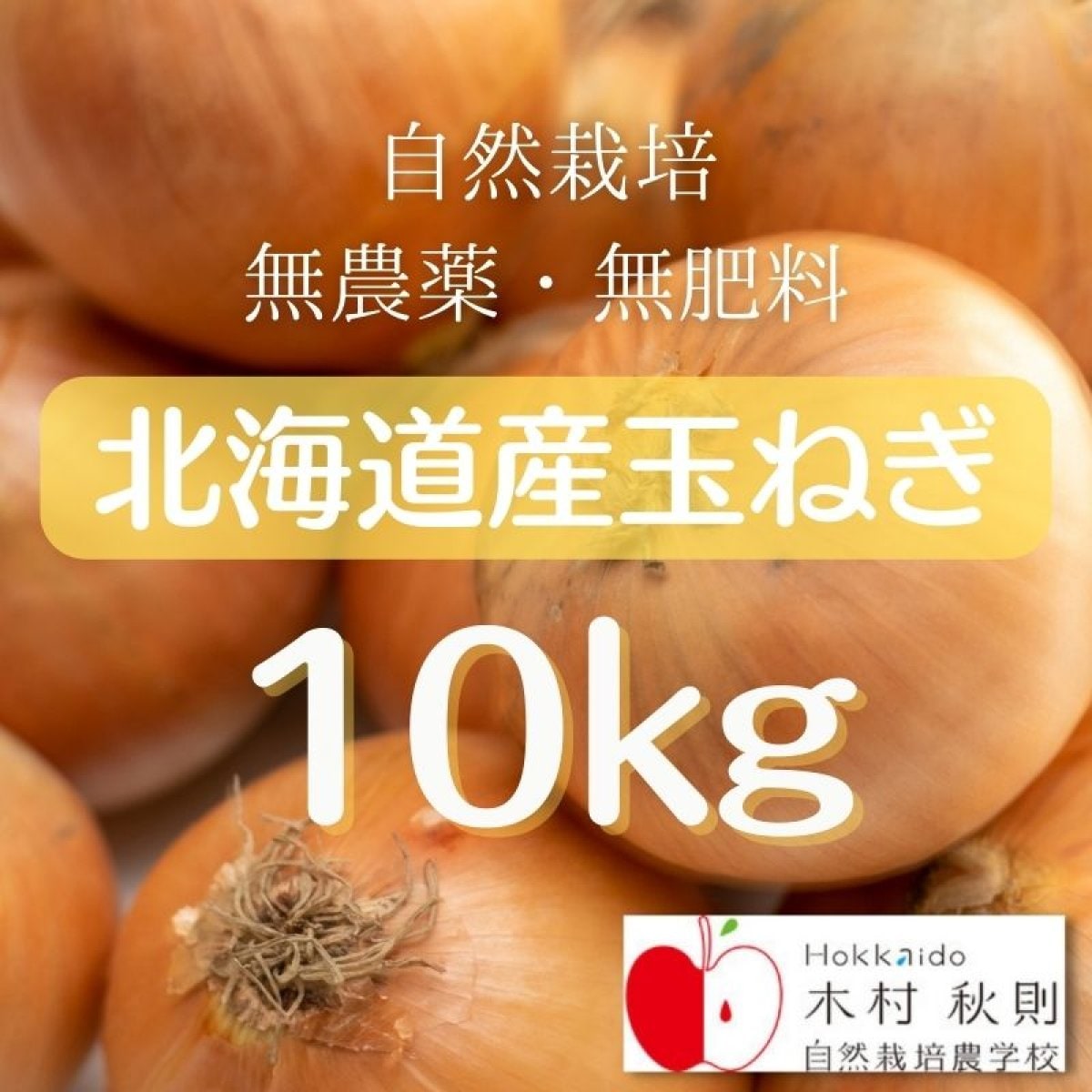 自然栽培玉ねぎ「オホーツク」10kg
