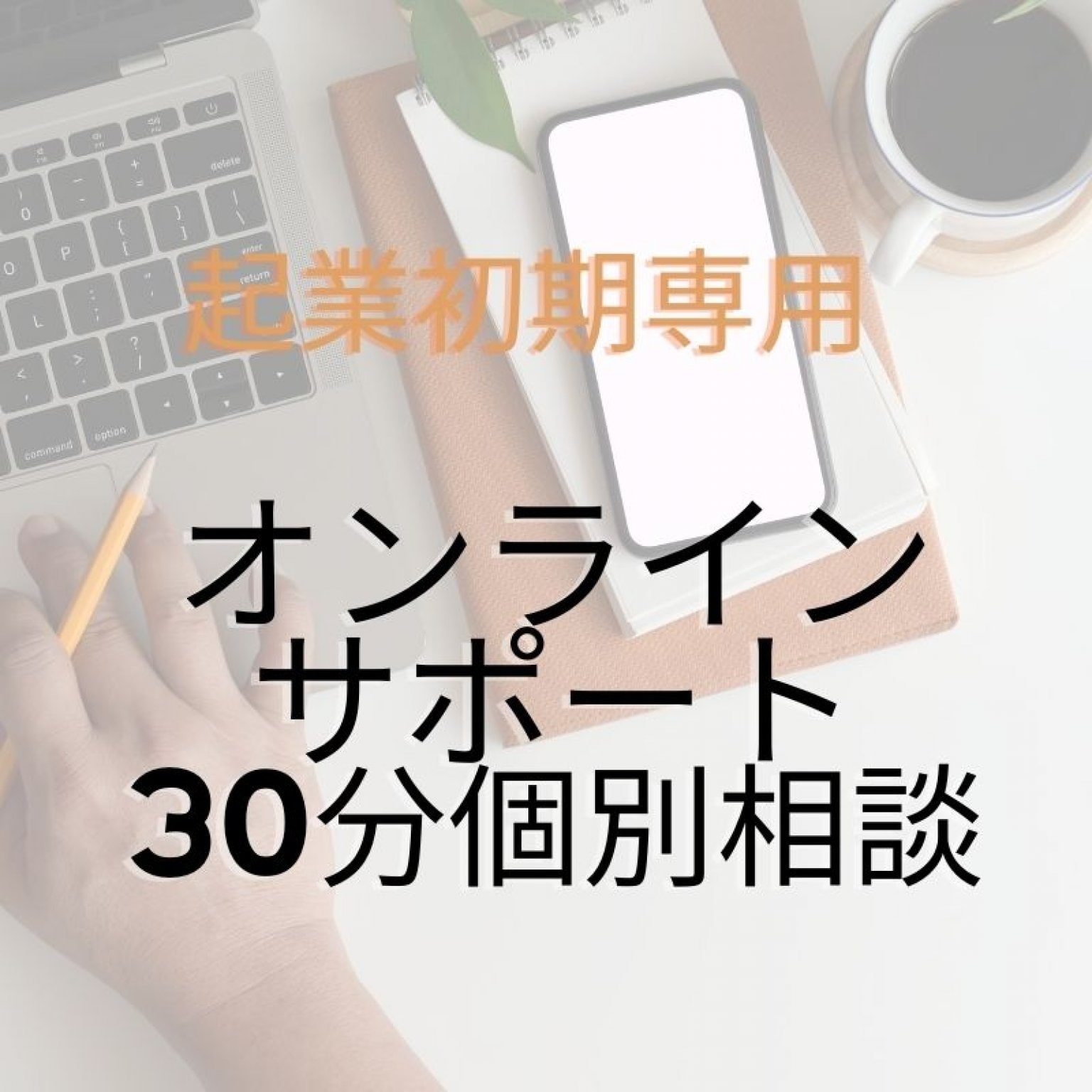 【起業初期専用】オンラインサポート30分個別相談
