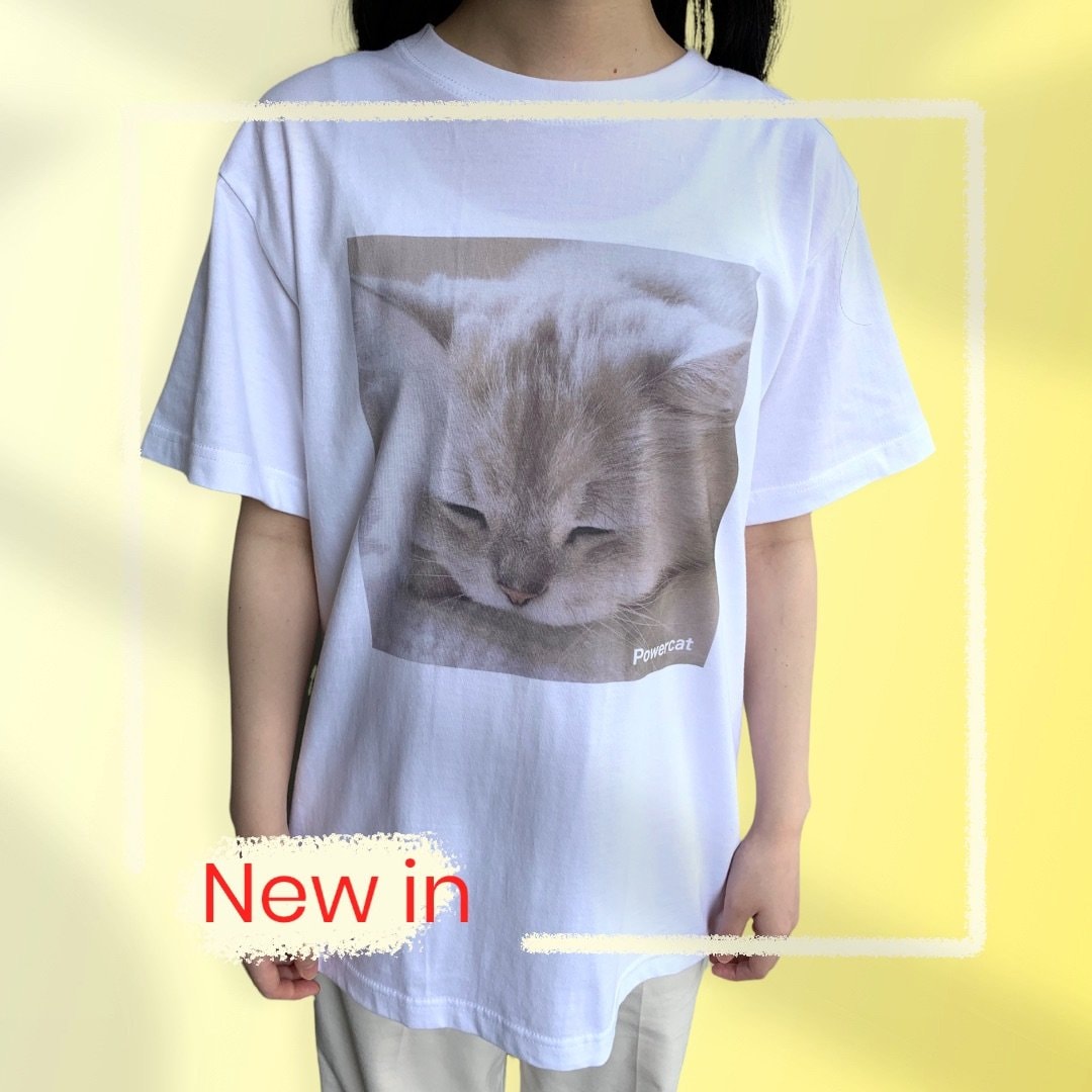 PowercatオリジナルTシャツ【スコッティ君】実猫版ver.猫Tシャツ