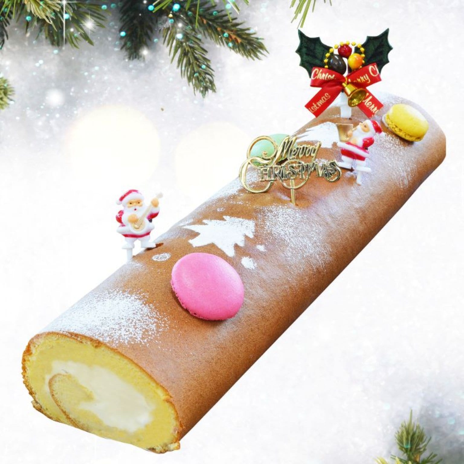 12月23〜25日店頭受取り限定｜39㎝｜X’masロングノエルケーキ｜クレジット事前決済のみ