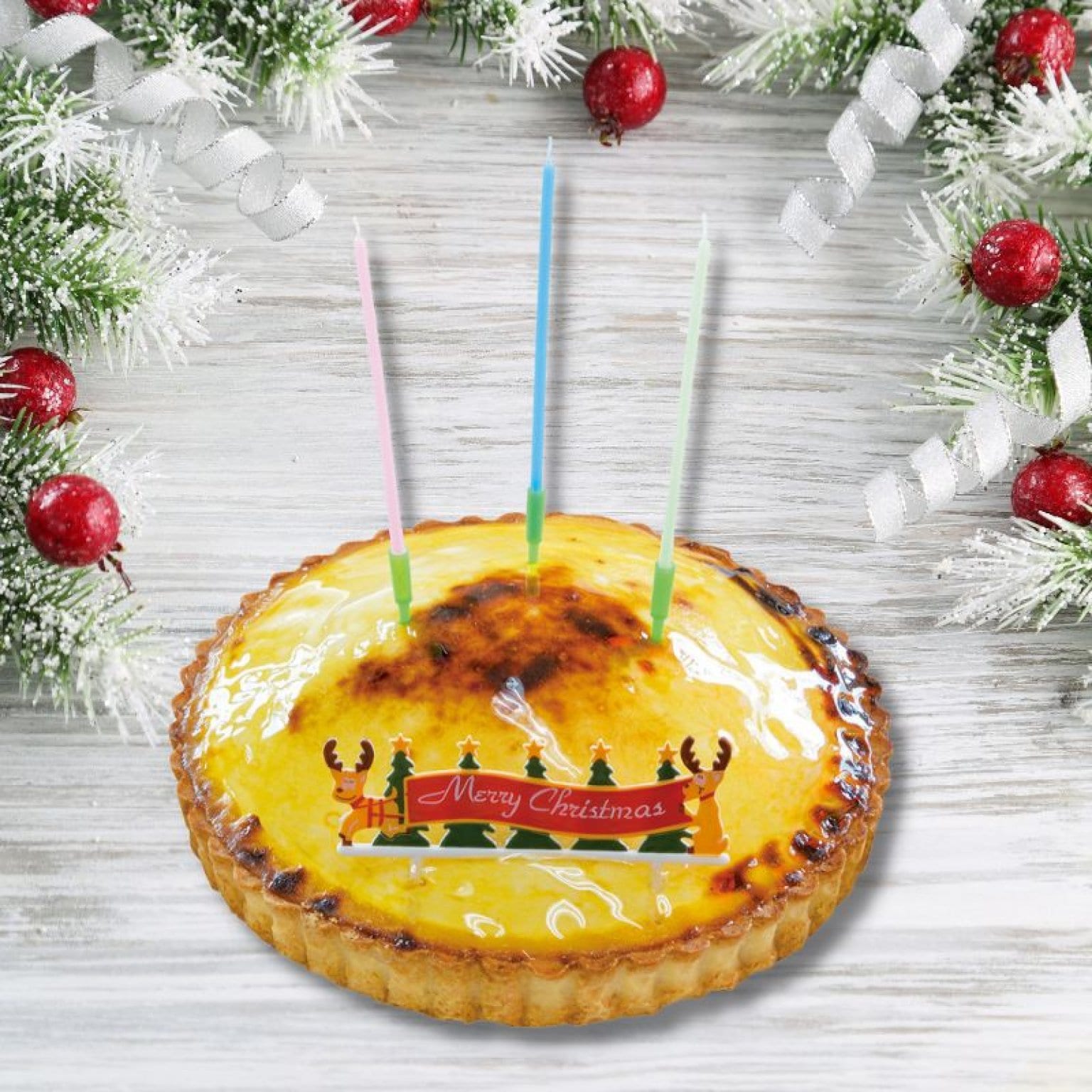 12月23〜25日店頭受取り限定｜6号｜X’masタルト・オ・フランチーズケーキ｜クレジット事前決済のみ