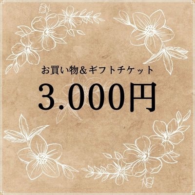 【現地払い用】3,000円お買い物&ギフトチケット/美soleil