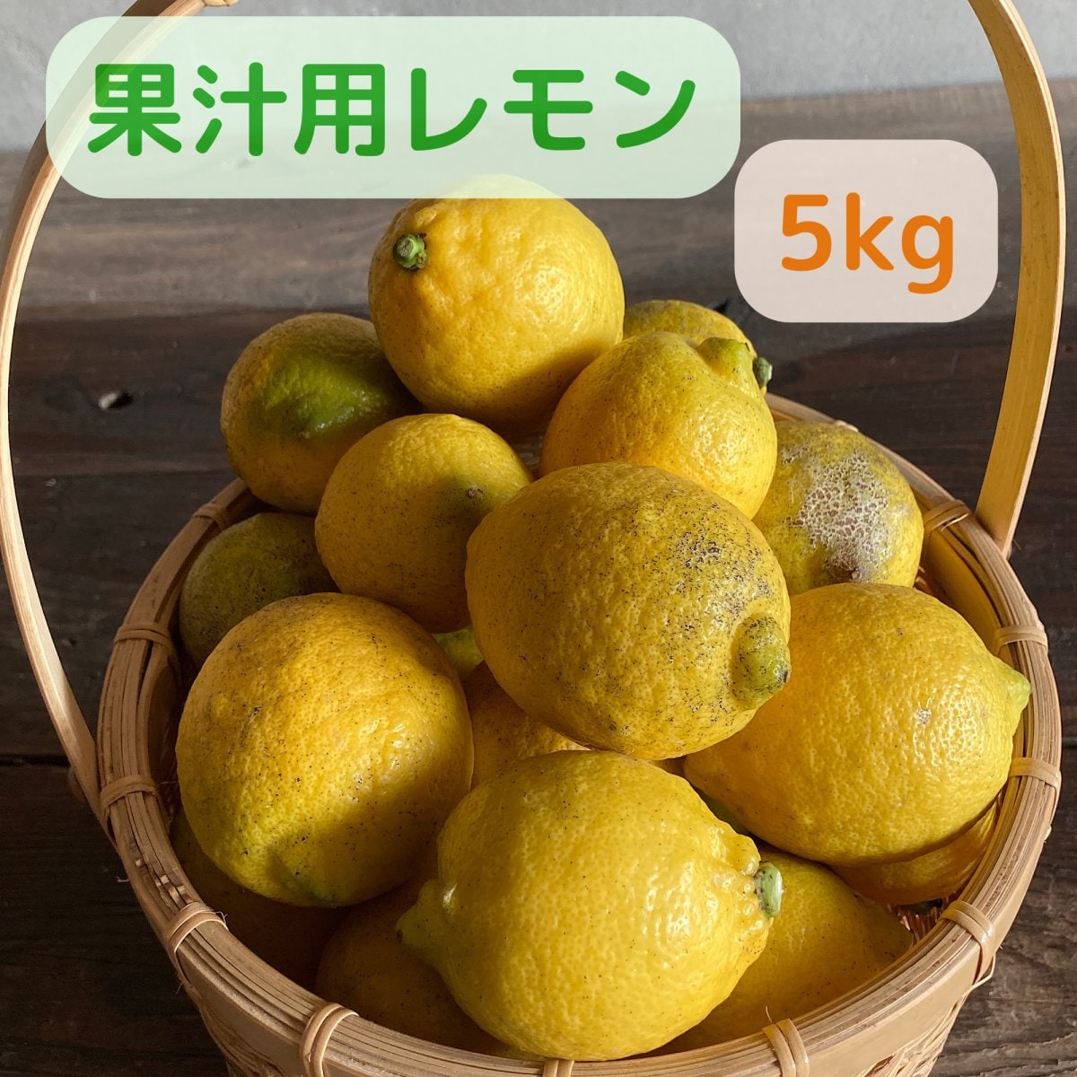 [シキファーム］加工・お家用！低農薬レモン5kg！