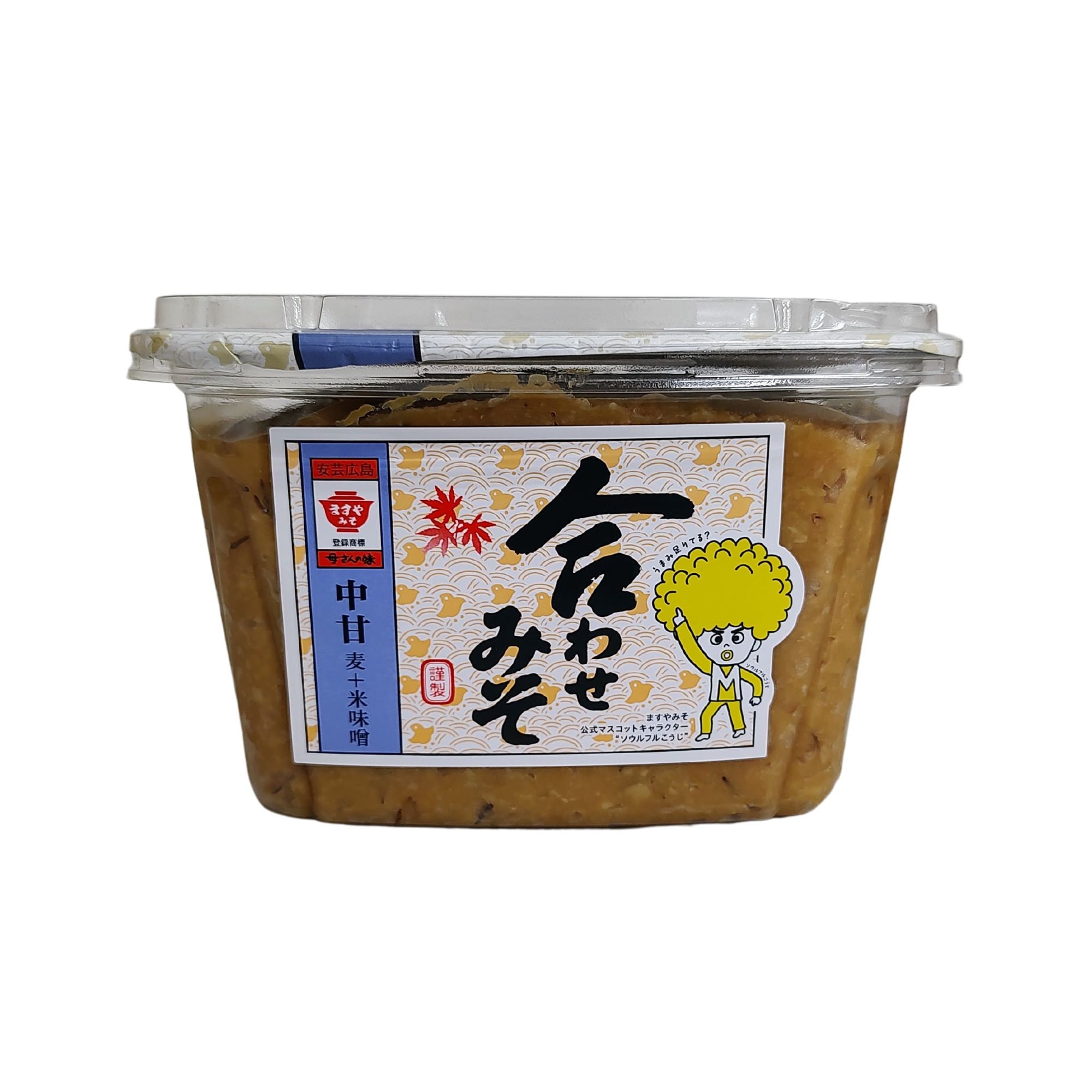 ますやみそ カップ合わせみそ 900g 中甘 麦＋米味噌