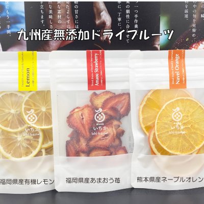 今年収穫 あまおう苺とネーブルオレンジ 有機レモンのドライフルーツ