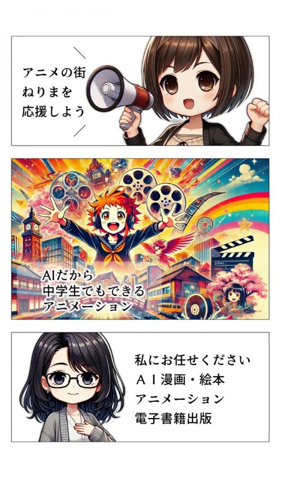 ＡＩまんがで名刺作り