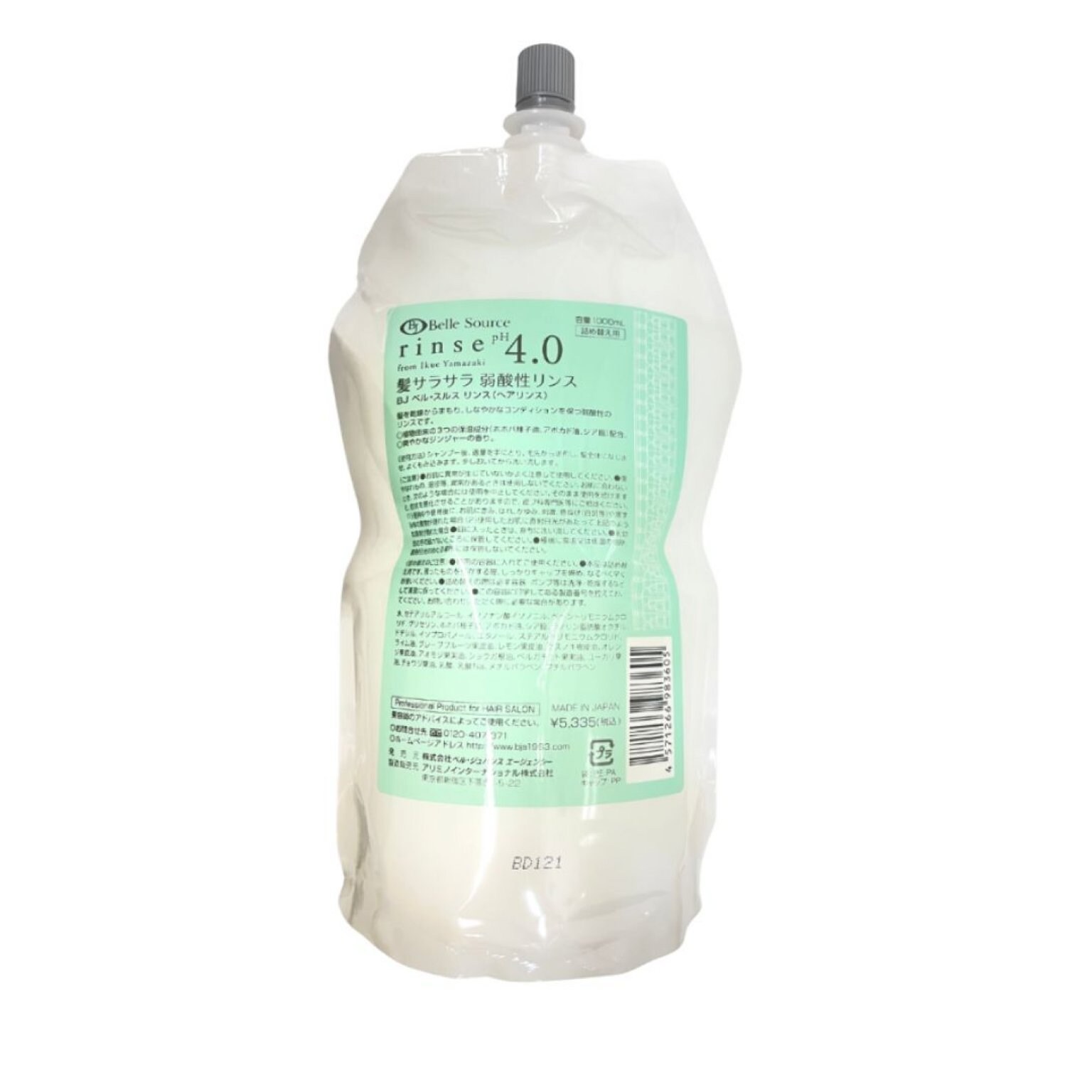 ベル・ジュバンス　リンス　pH4.0 (1000mL）