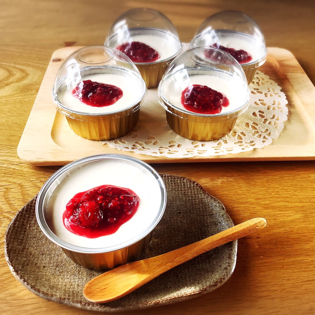 レアチーズムース5カップセット 北海道産＆無添加のクリーム