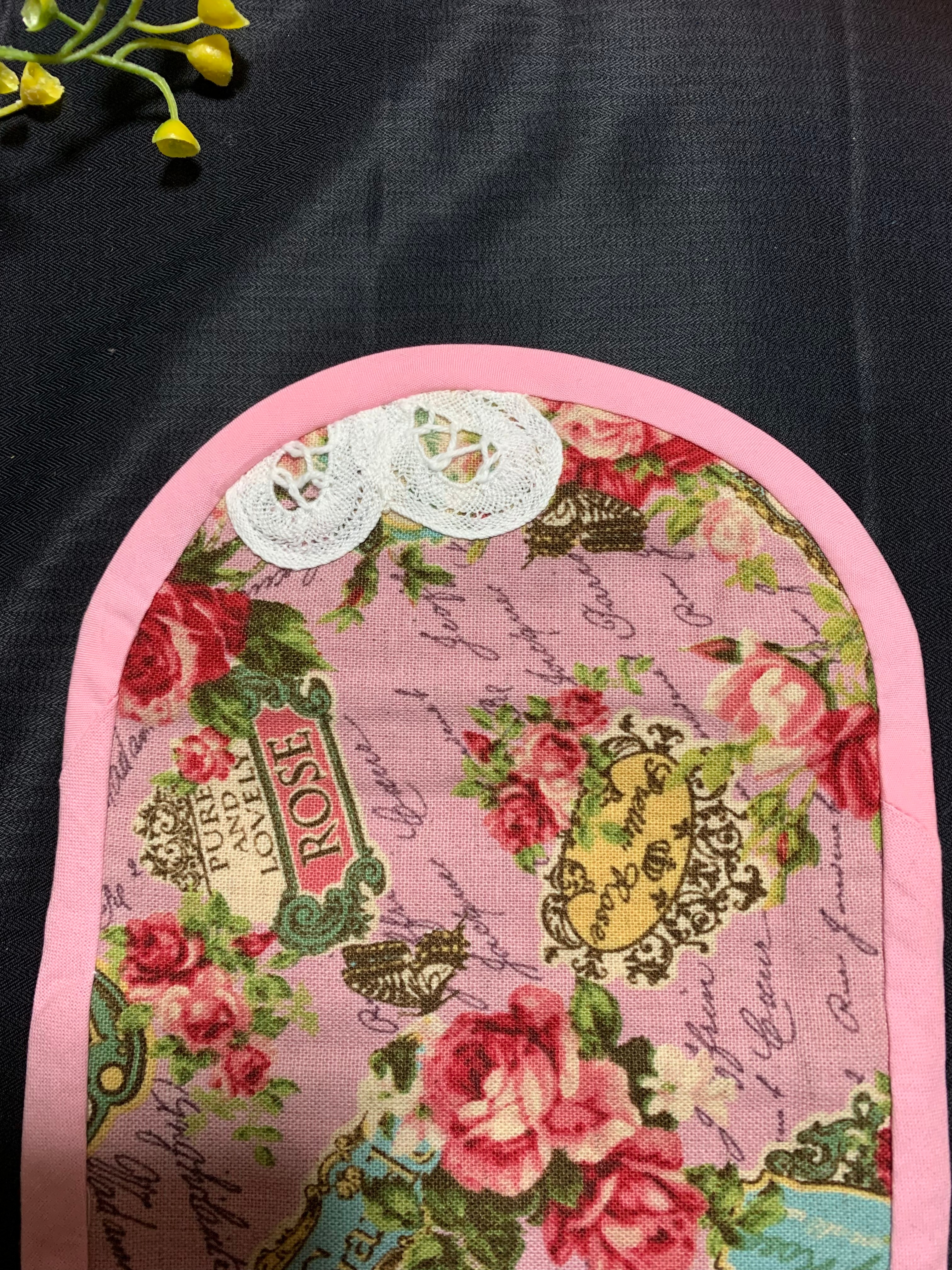 ハンドメイド☆ポーチ☆お薬入れ☆おくすりいれ☆レースモチーフ