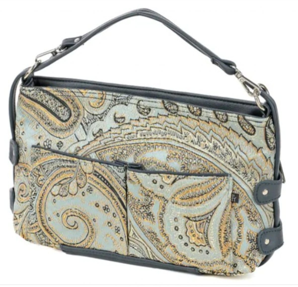 多機能バッグ ペイズリー柄　himoシダイ
