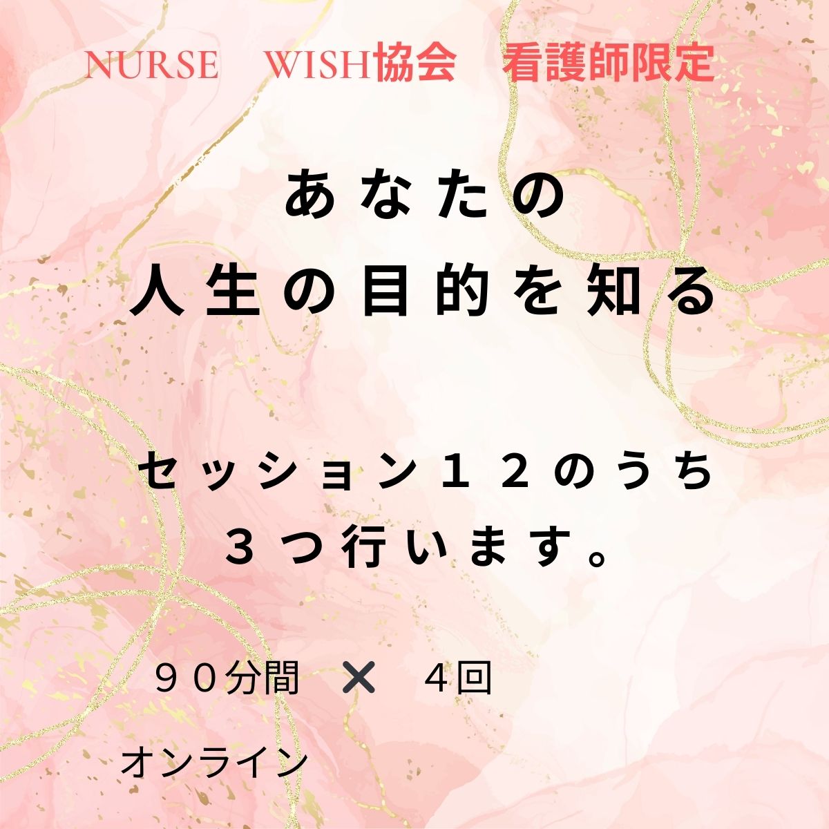 複製]人生の目的を知る 3セッション - 一般社団法人 NURSE WISH協会 ふ望（み）