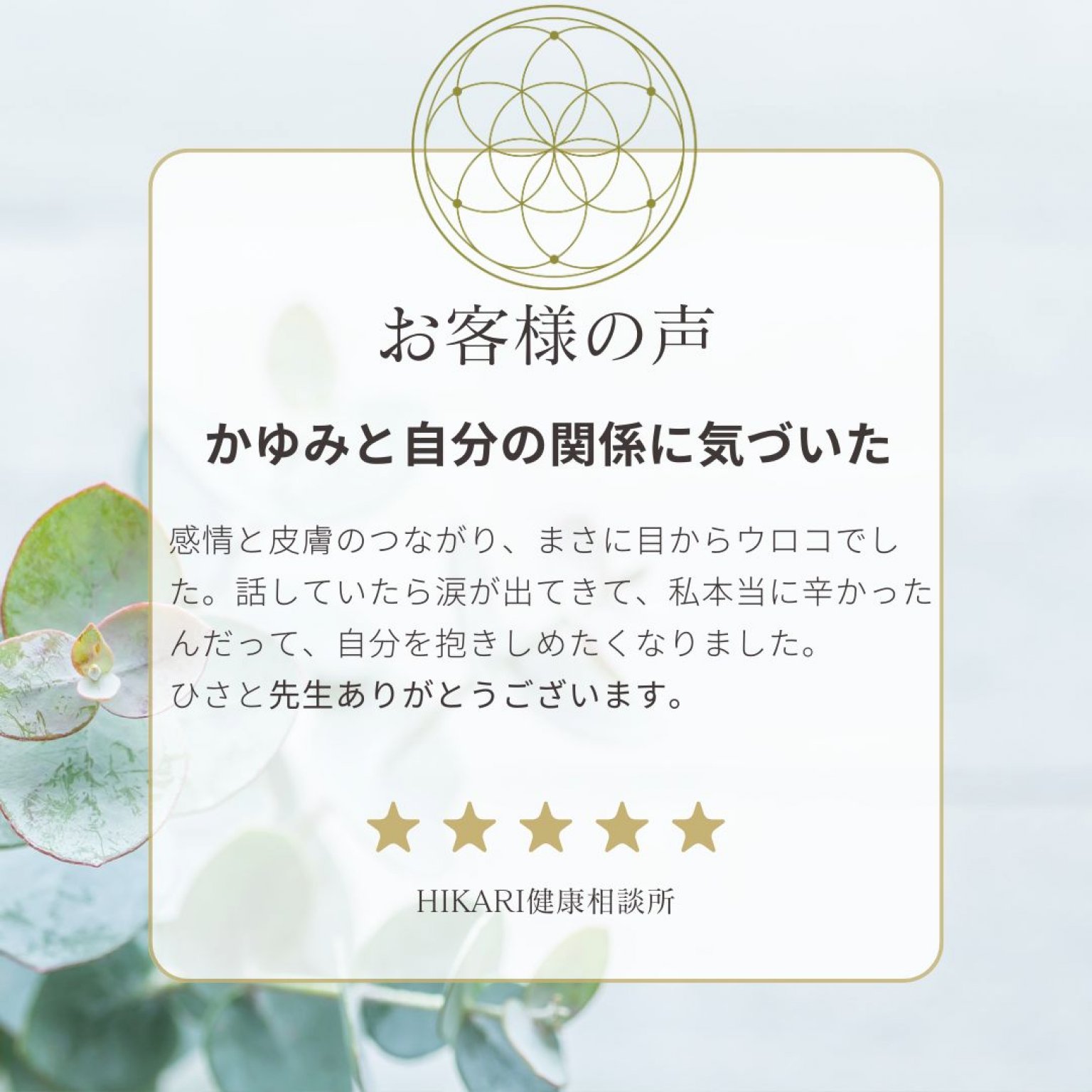 【梅コース】まずは話して整える30分｜アトピー・肌悩みのための“整う力”のはじまりセッション
