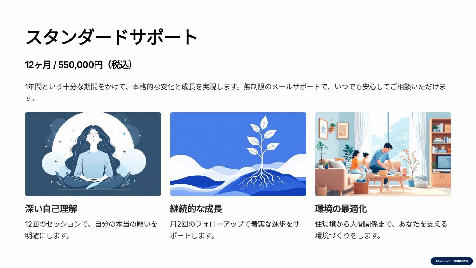 スタンダードサポート（12ヶ月）