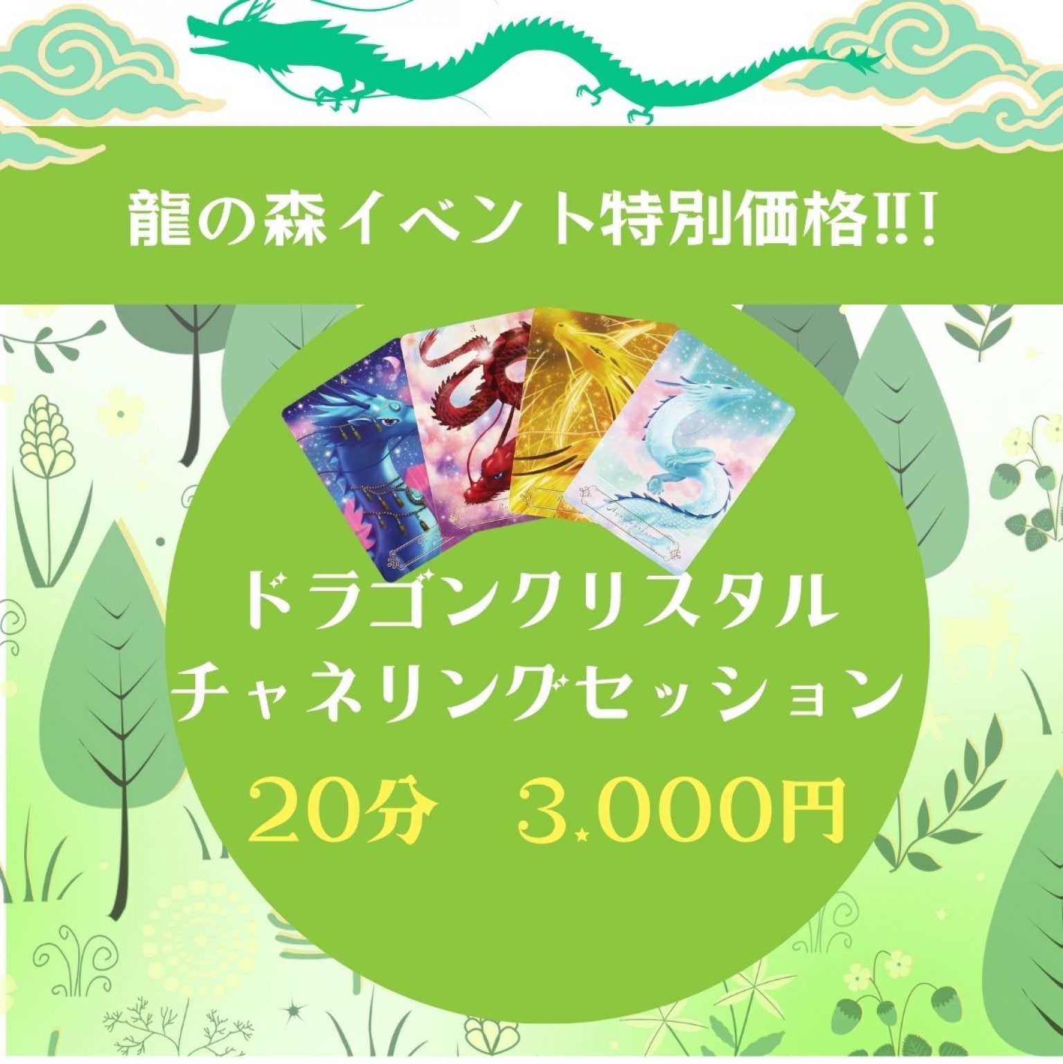 ドラゴンクリスタルチャネリングカード　20分　３０００円