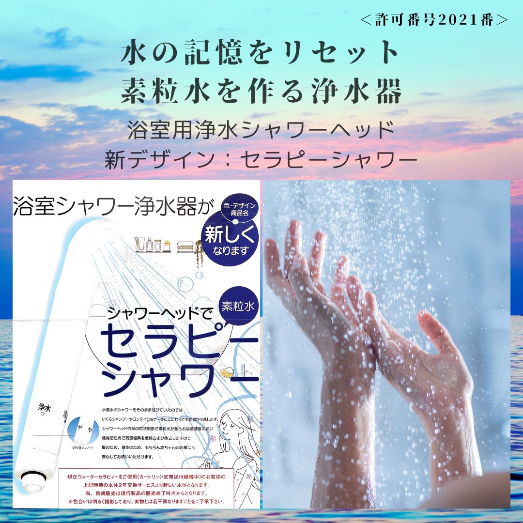 素粒子浄水器Love「素粒水」浴室シャワー浄活水器 ウォーターセラピー