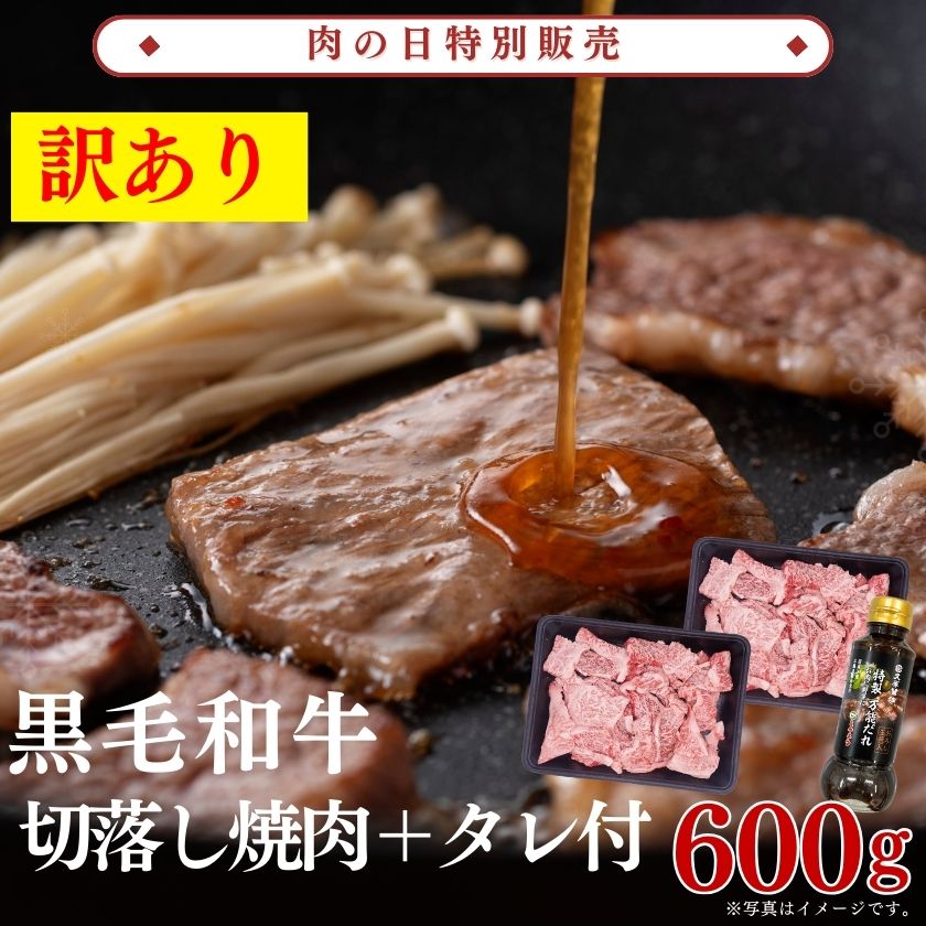 肉の日特別販売】［訳あり］黒毛和牛切落し焼肉300g×2(万能だれ付)｜宮崎牛 和牛 牛肉 牛 焼肉 BBQ 食べ比べ 切落し 訳あり タレ付｜ミヤチク