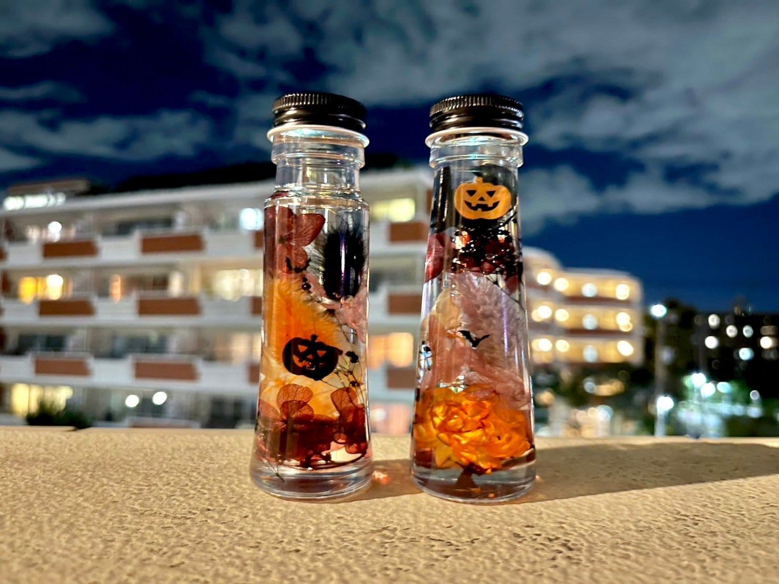 ハロウィン風ハーバリウム製作WS