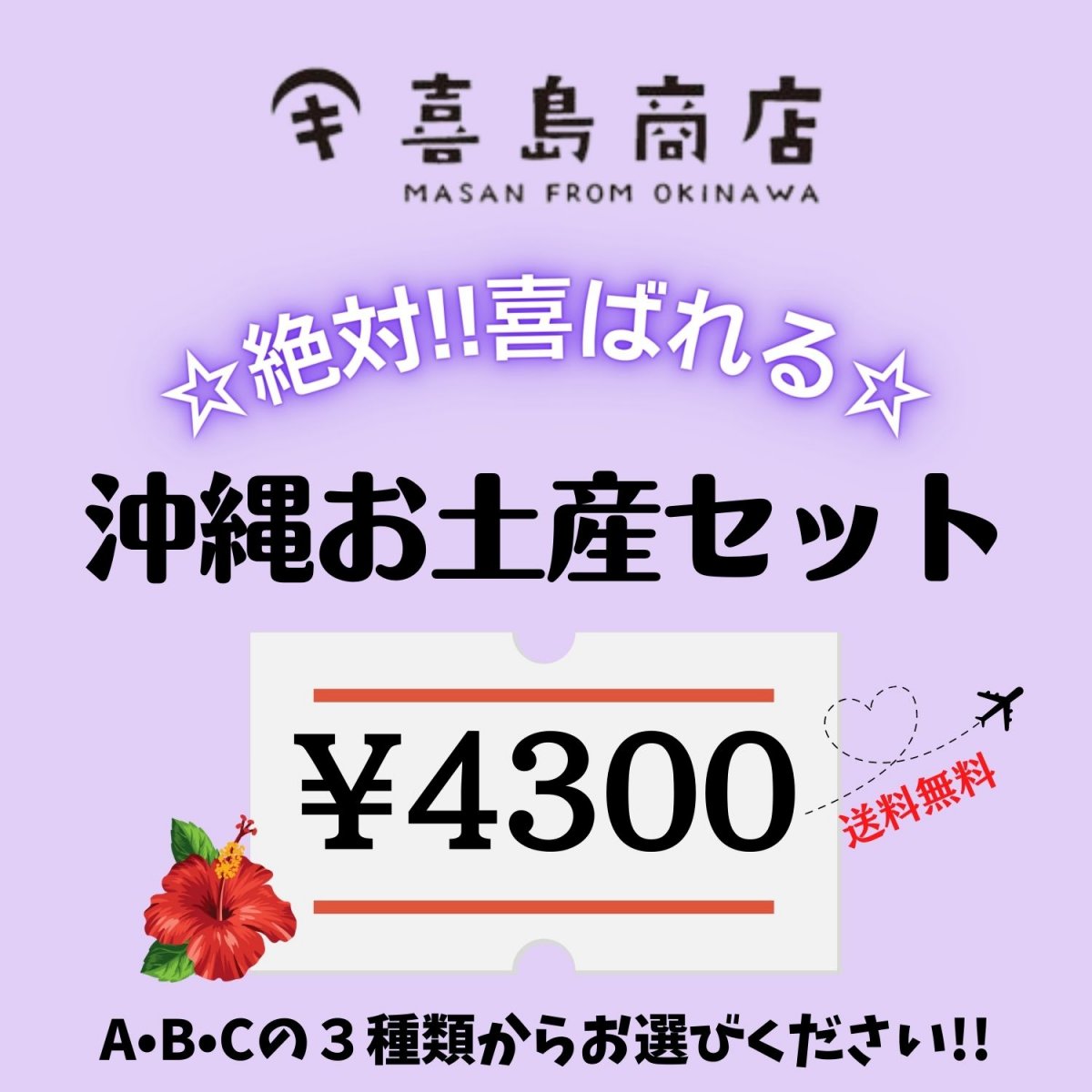 【送料無料】喜島商店セレクト　お土産4300円セット