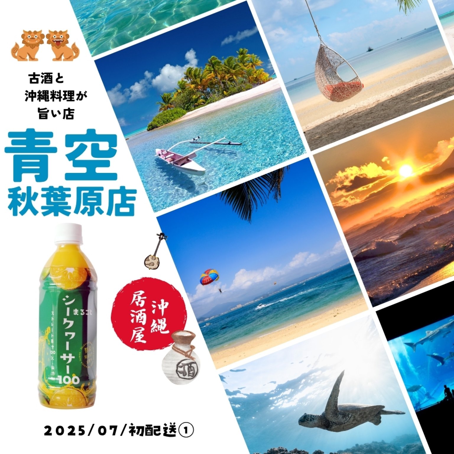 【①沖縄料理青空　秋葉原店様】限定ウェブチケット　まるごとシークヮーサー100