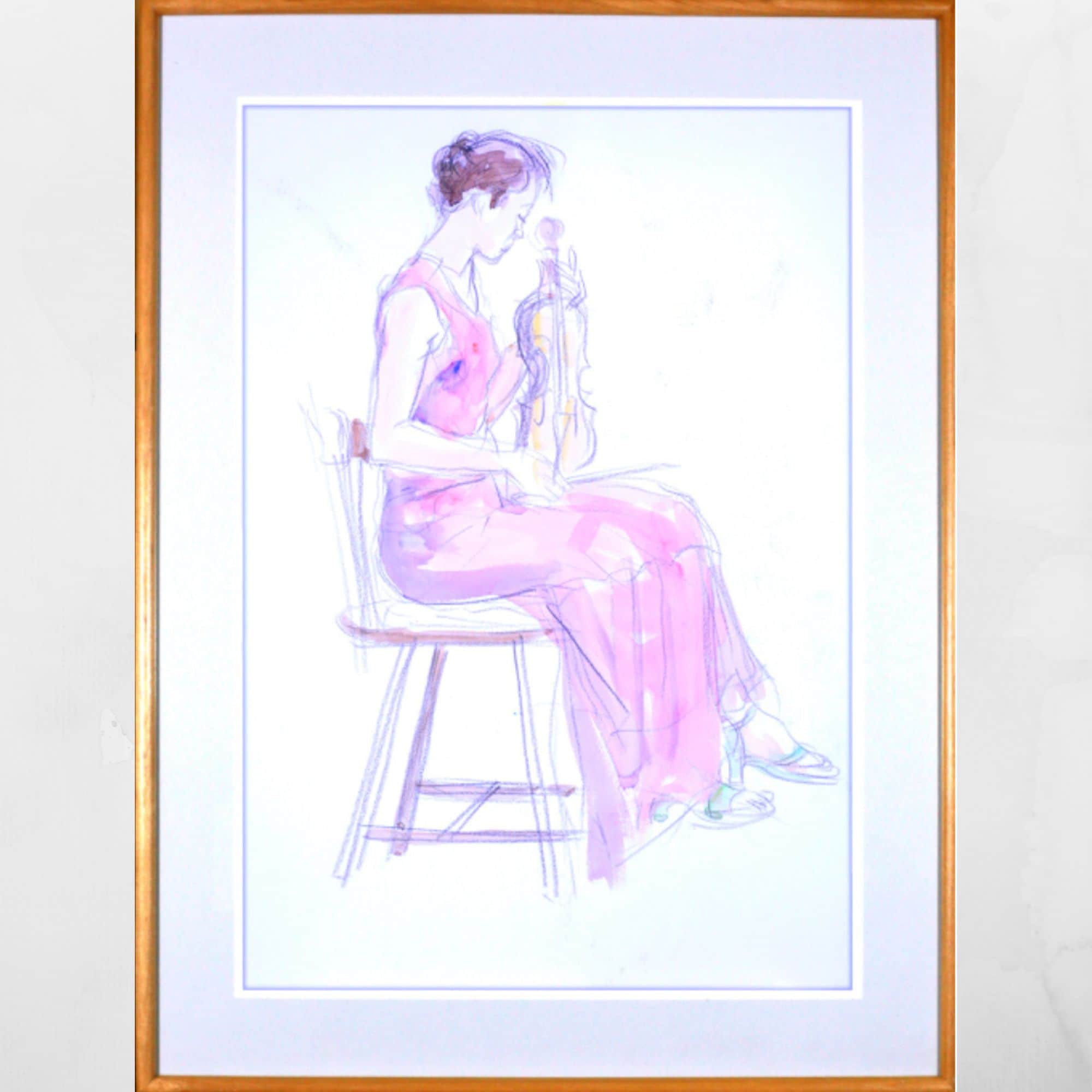 水彩画モロッコの子供達