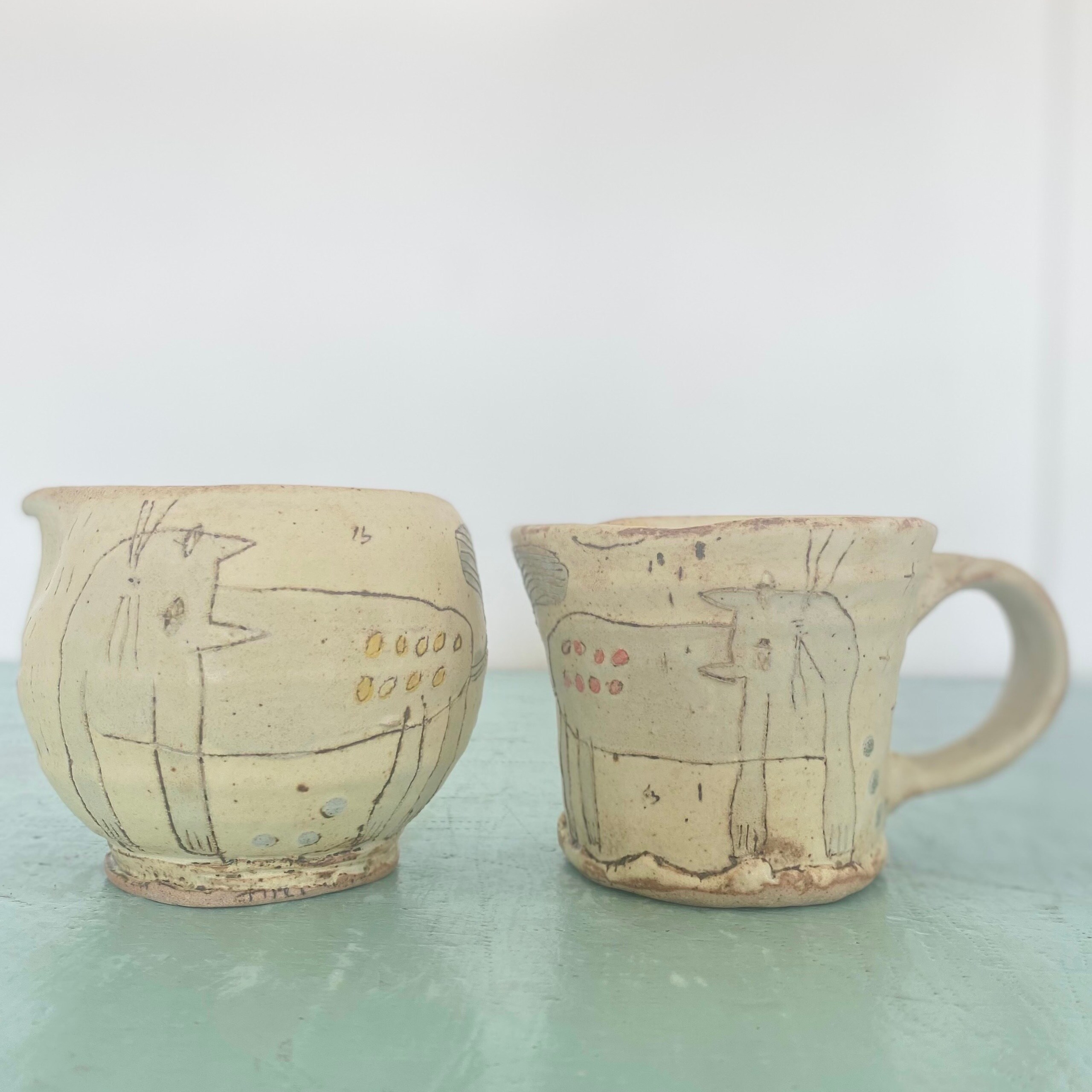 2025】マグカップと片口（猫）