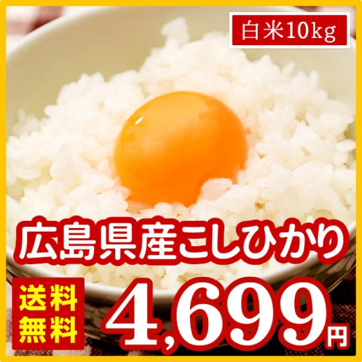 令和4年産 新米 お米 10kg 米 白米 広島県産 ファーム永田の コシヒカリ 安心栽培 5kg×2袋 送料無料 （※北海道・沖縄・離島を除く）