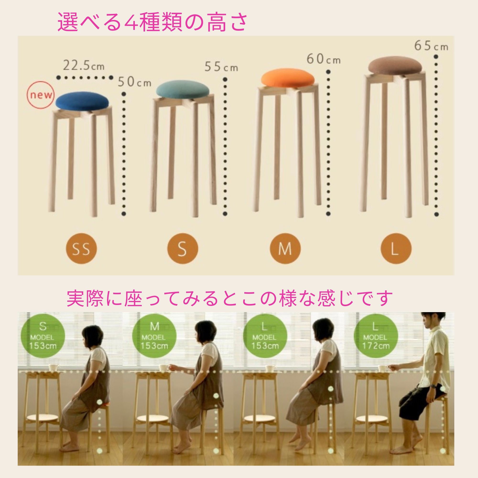 30%off/プレオープン記念】チョコっと椅子（マッシュルーム