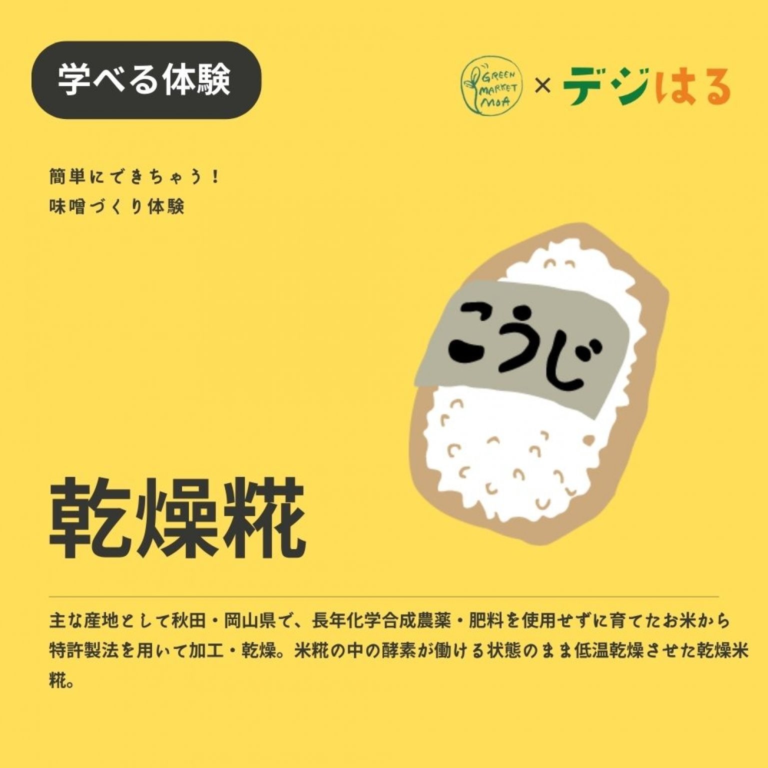 【6/29(土)14-15時】手作り味噌づくり体験in首里