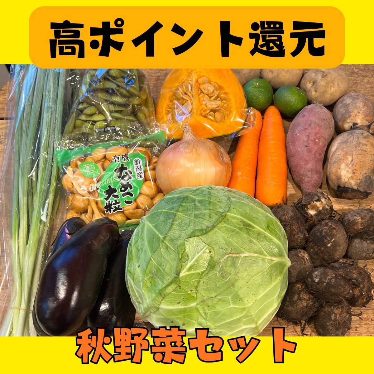 送料込み・高ポイント還元｜秋野菜セット｜おまかせ