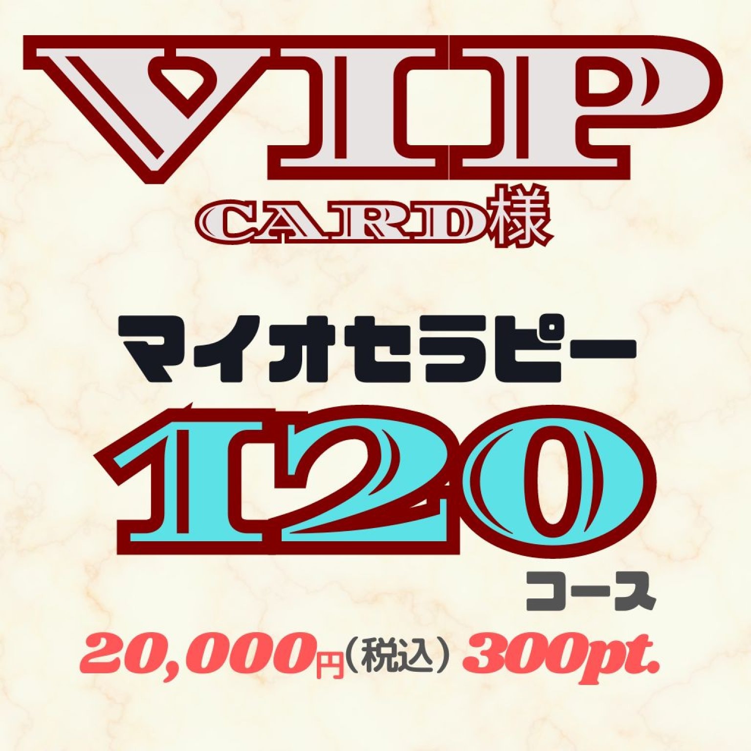 VIP　マイオセラピーコース　120分