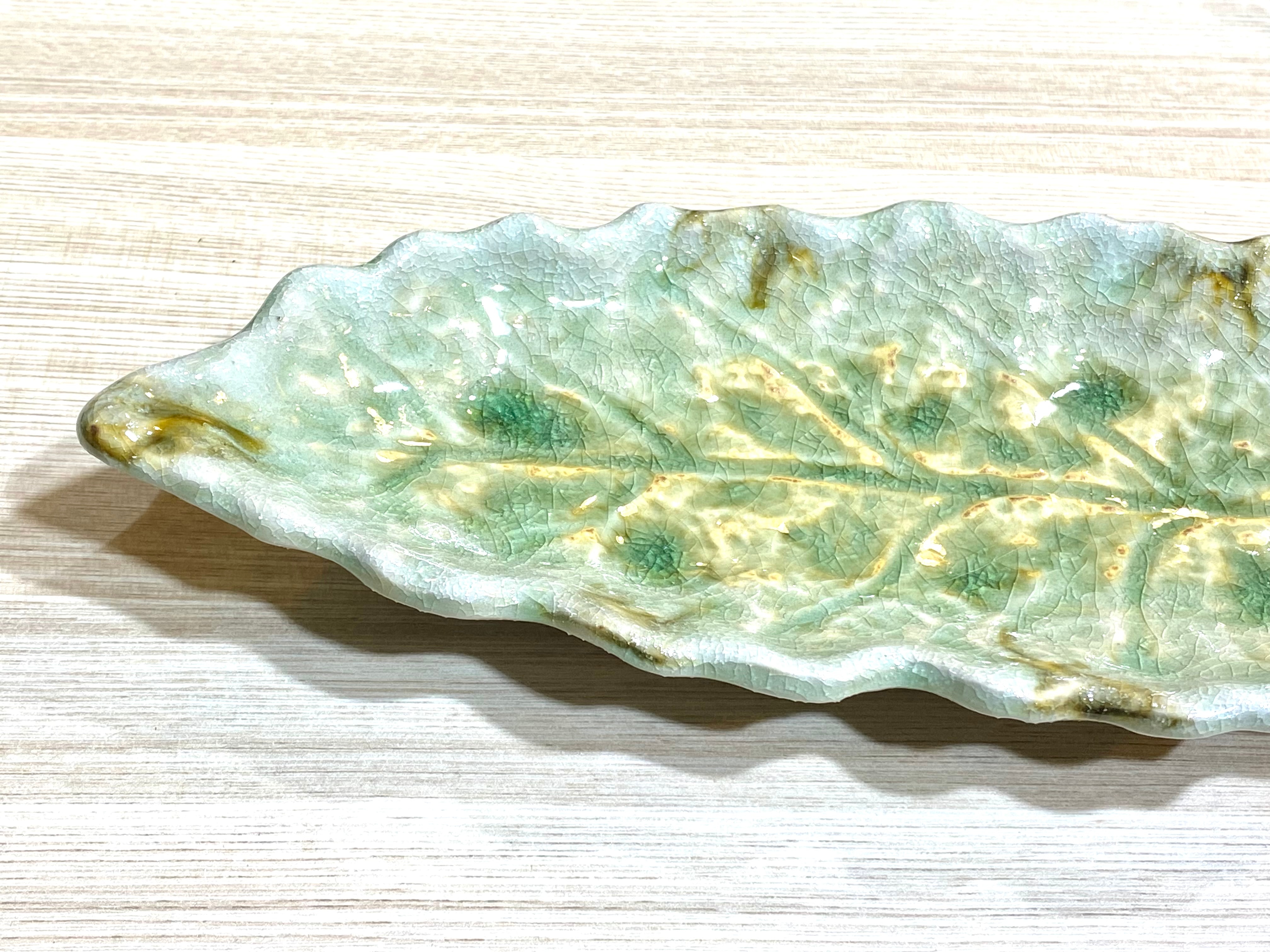 ビードロ葉形銘々皿揃 imgrc0095225506.jpg