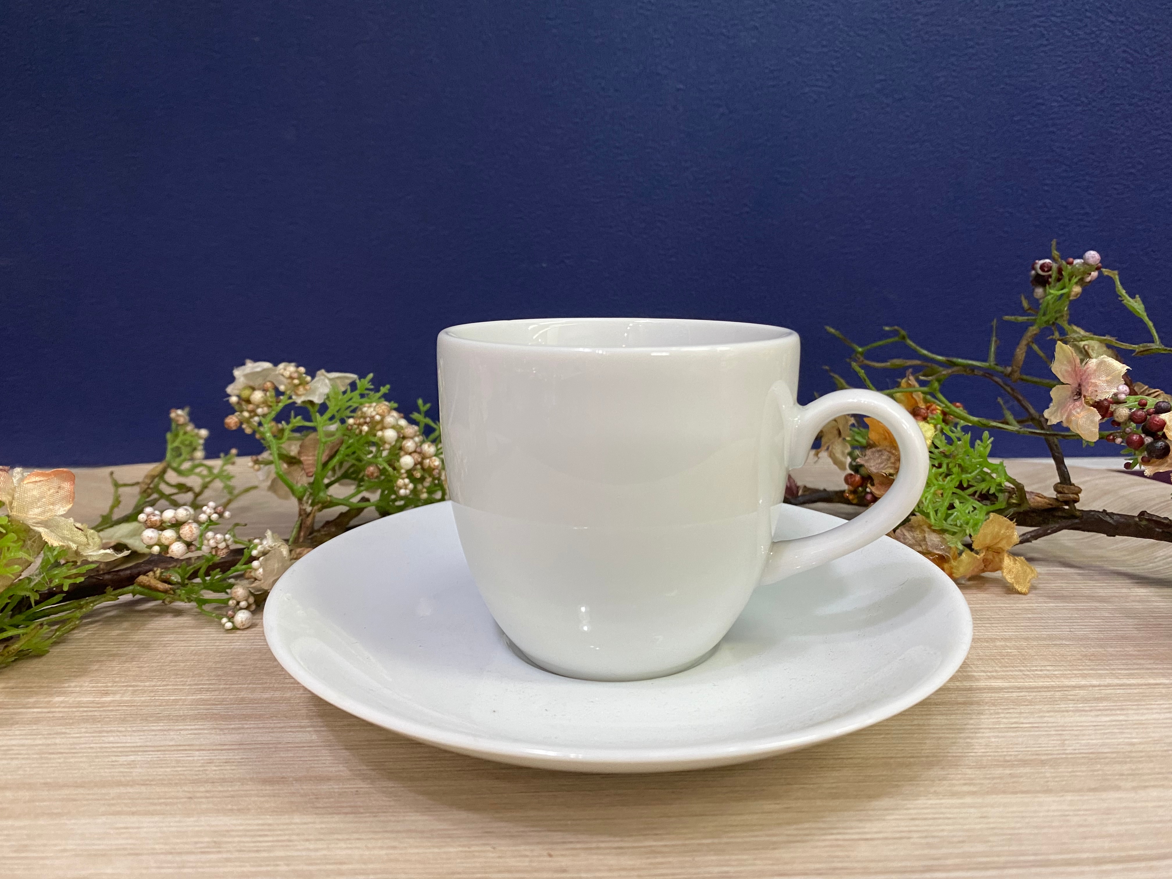 激安必見。日本製。訳あり ホワイトコーヒーカップ(ソーサー付き)