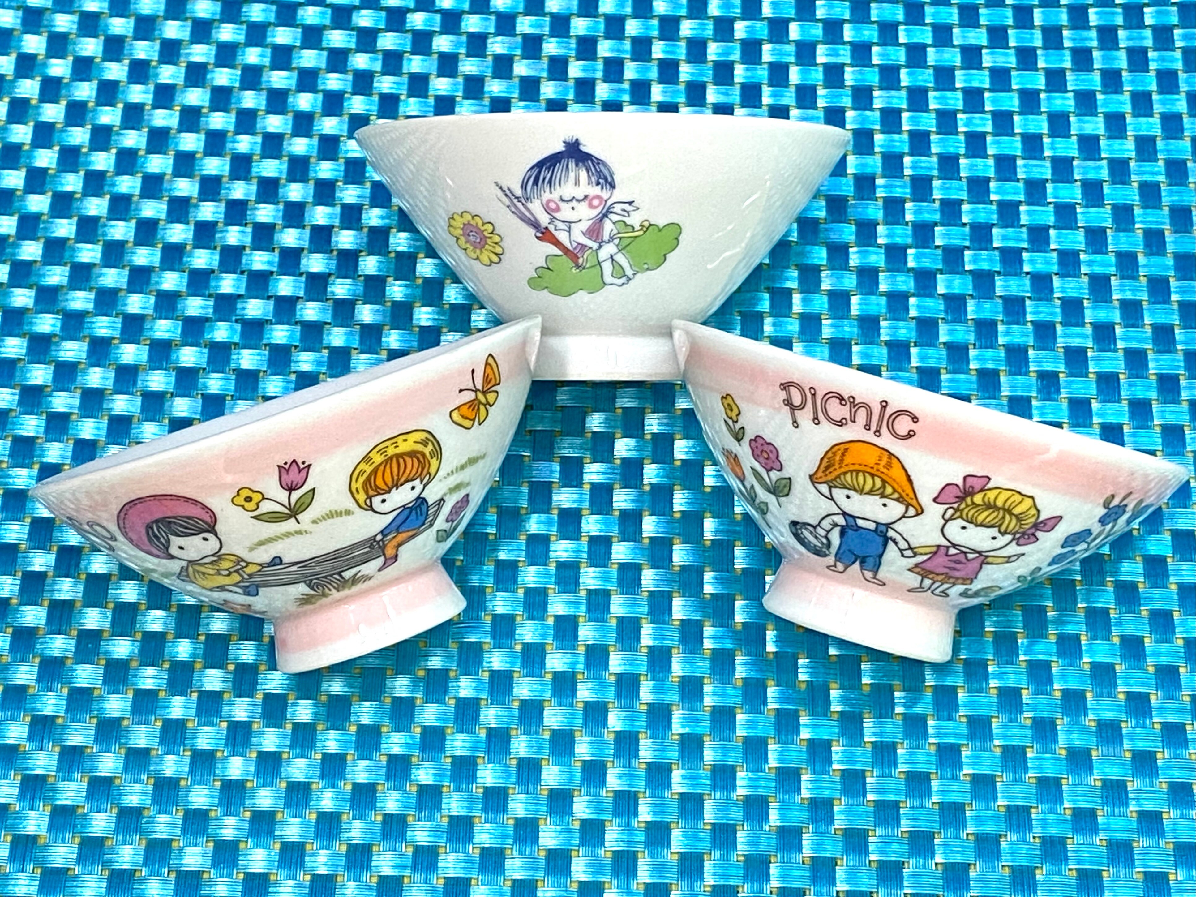 【昭和レトロ・新品未使用・当時物】1988年みんなのたあ坊 茶碗 3個セット Yahoo!オークション -「昭和」(みんなのたぁ坊) (サンリオ)の落札相場