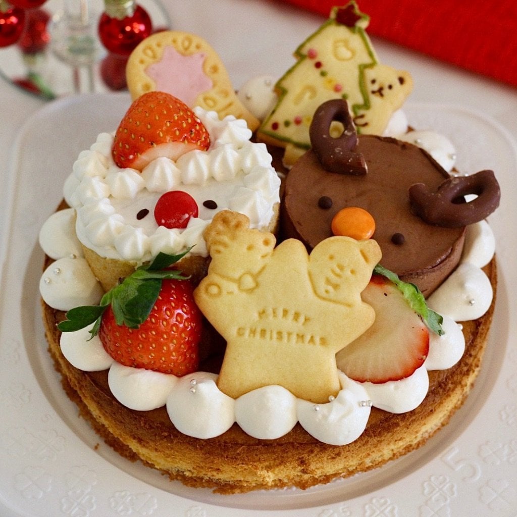  Xmas☆チーズスフレケーキ