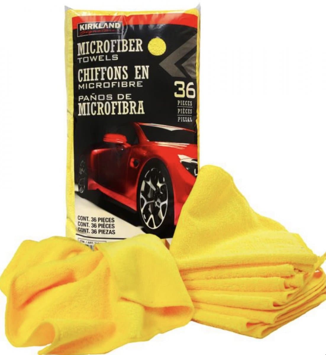 【送料無料】 ウルトラソフト マイクロファイバータオル36枚|【ULTRA-PLUSH MICRO FIBRE TOWELS】|(カークリーナー) 【コストコ通販】【送料無料：沖縄県除く】