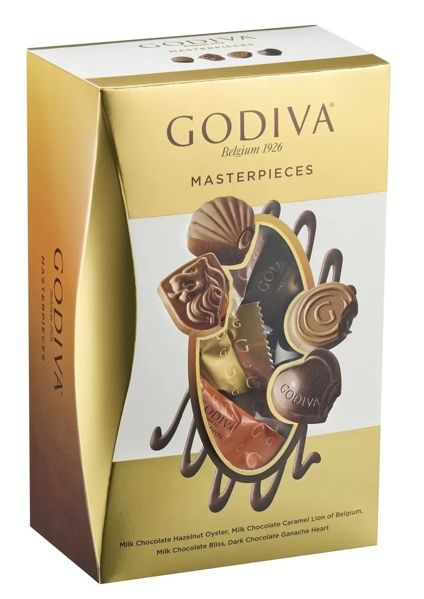 【ゴディバ マスターピース 4種パック 360g 約45個入り 】GODIVA ゴディバ マスターピース (プラリネ ガナッシュ キャラメル)ギフト バレンタイン　手土産 チョコレート 高級 ブランド プレゼント 個包装