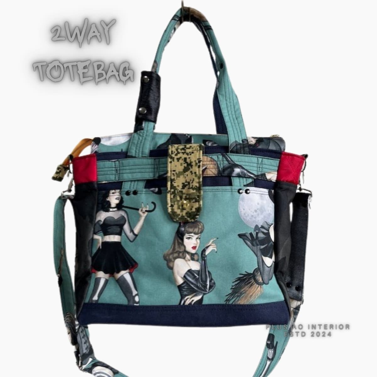 セクシー魔女の2WAYトートバッグ デニム ROCK セクシー魔女の2WAYトートバッグ デニム ROCK