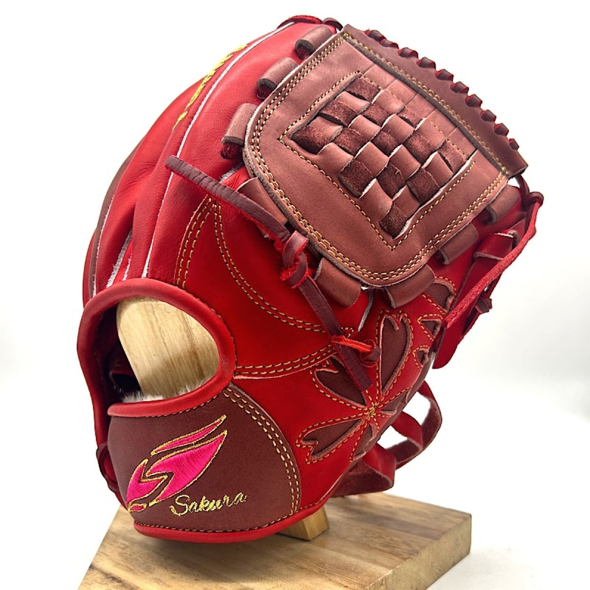 美品】桜グラブ 軟式 オーダー 外野手 グローブ グラブ 桜グローブ - 野球