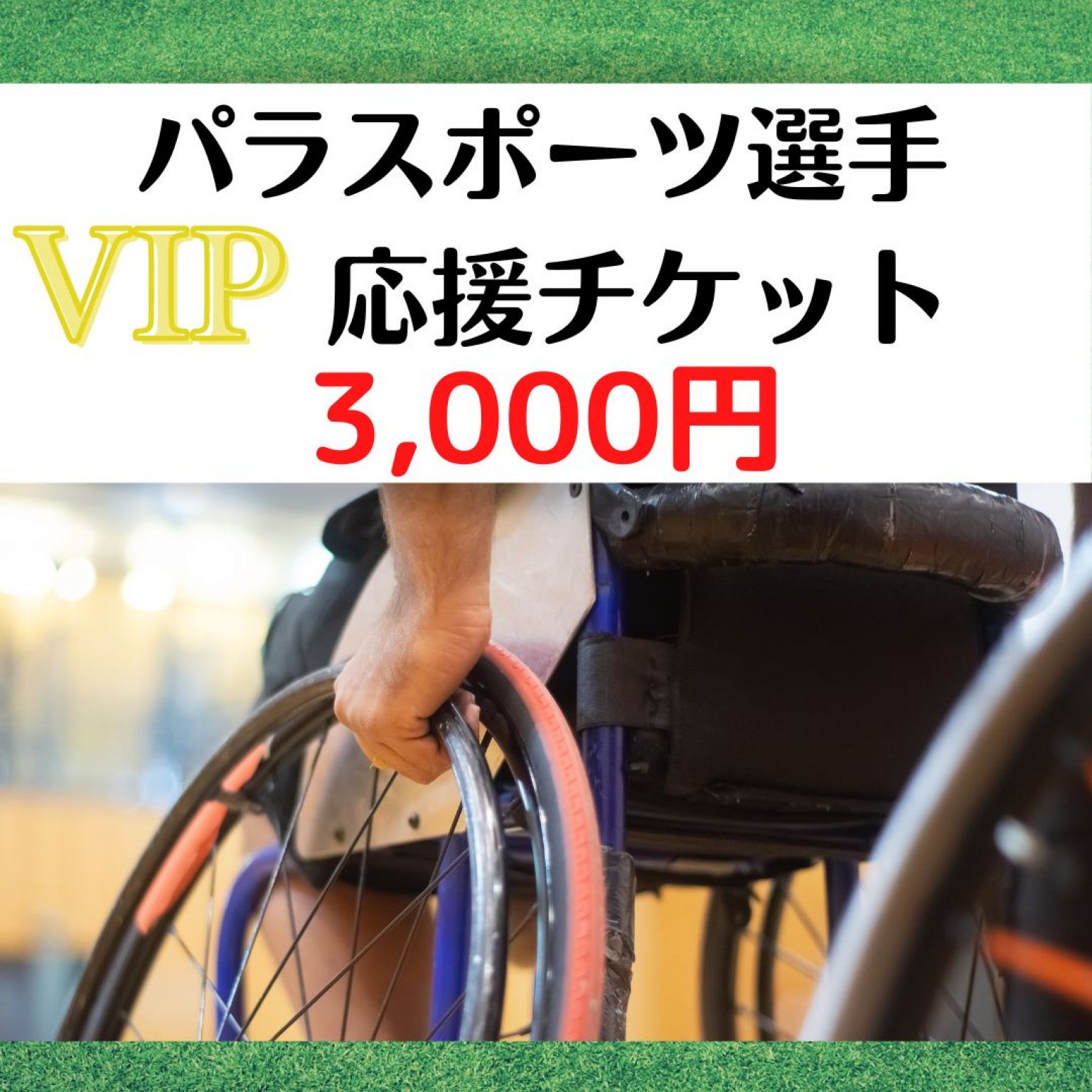 VIP3,000円　パラスポーツ応援チケット　