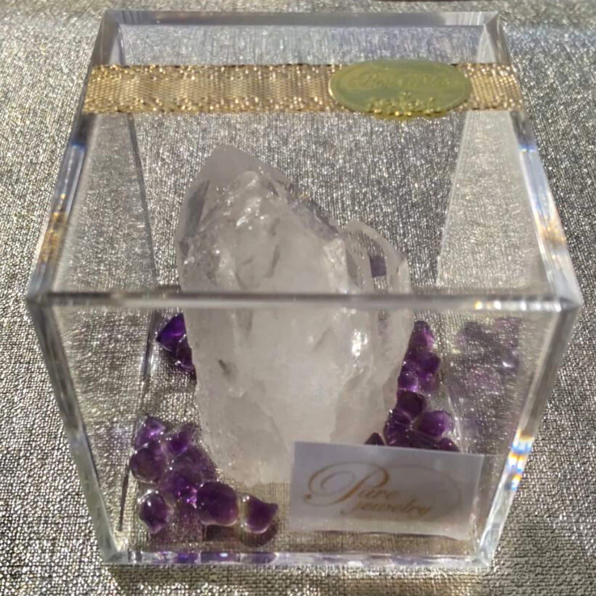 世界に一つだけの贈り物 vol 3 アメジスト×水晶クラスタ― 天然水晶