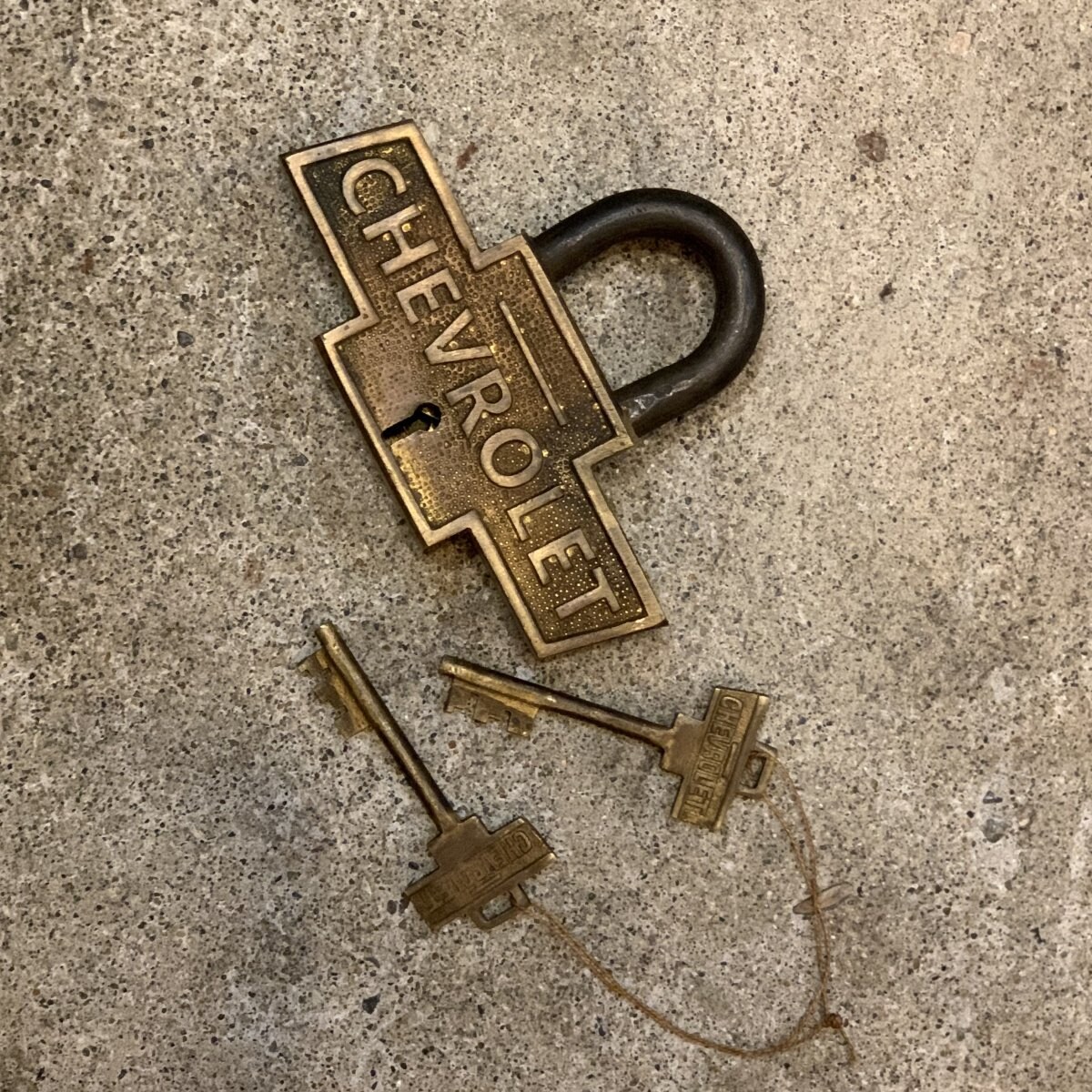 CHEVROLET Brass Lock Key