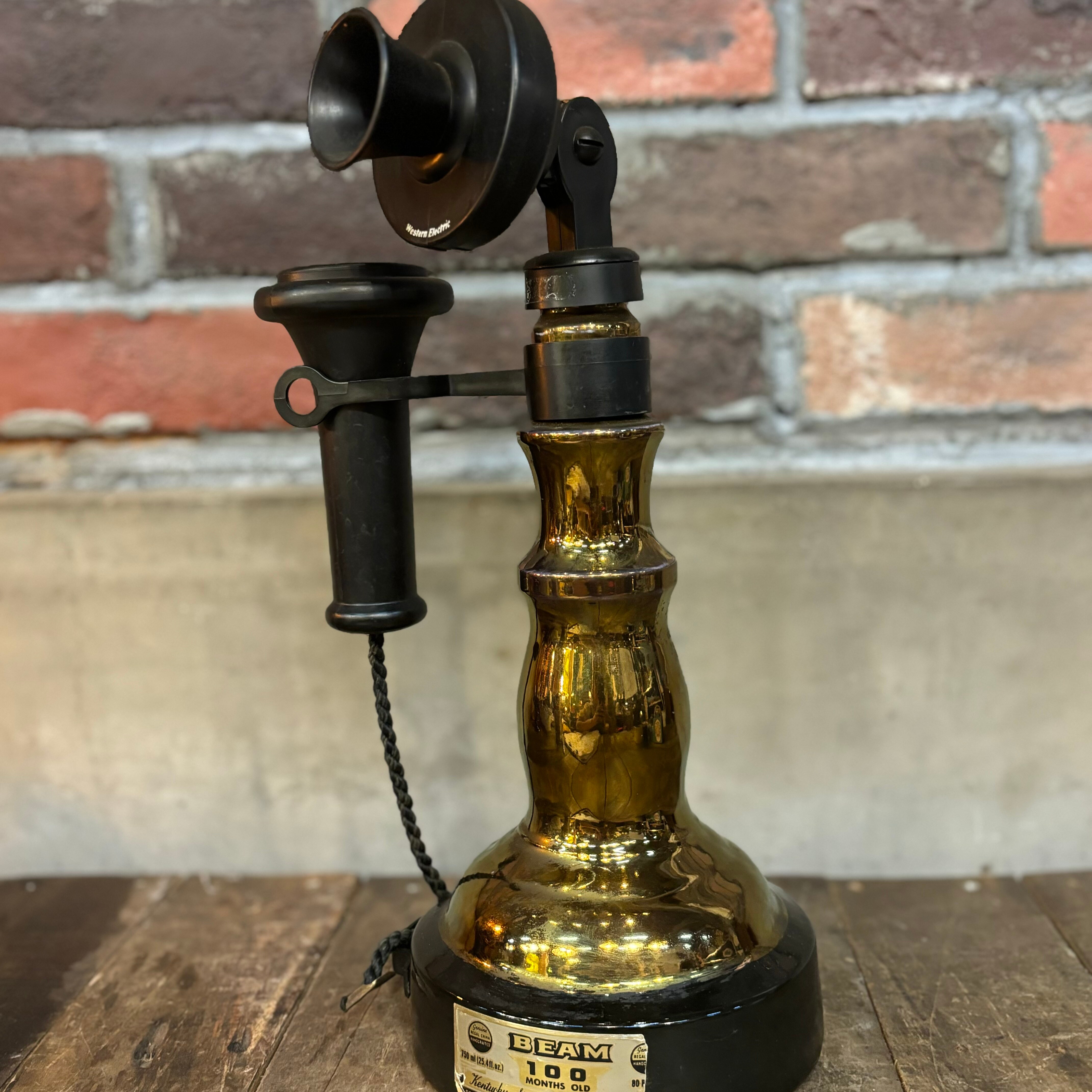 BEAM100ヶ月熟成 レトロ電話 whiskybottle