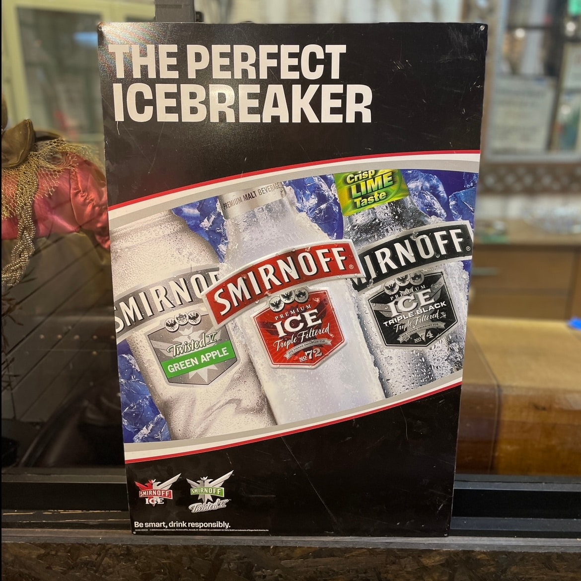 SMIRNOFF Metal Sign Plate