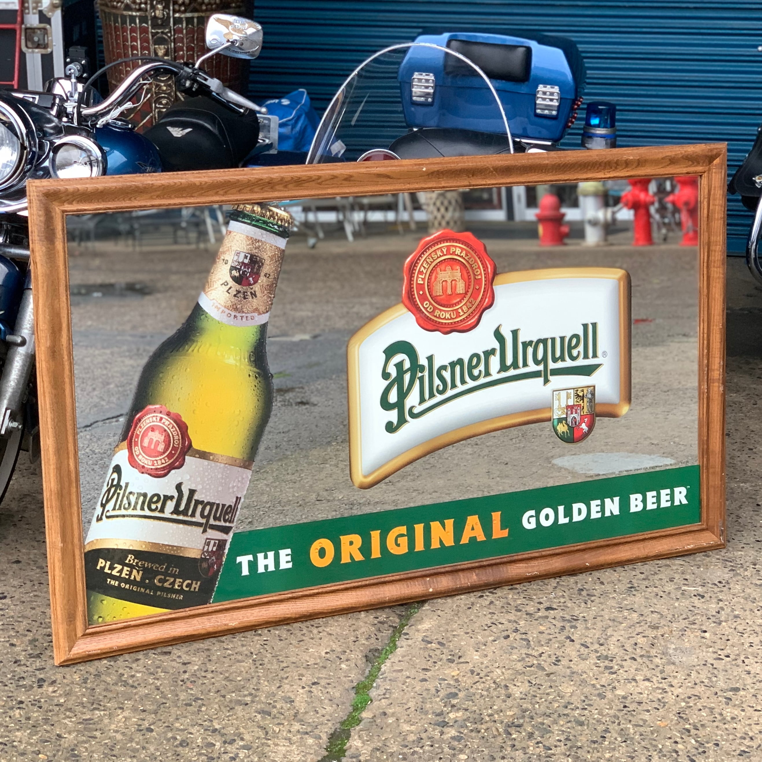 Pilsner Urquell ビックサイズパブミラー