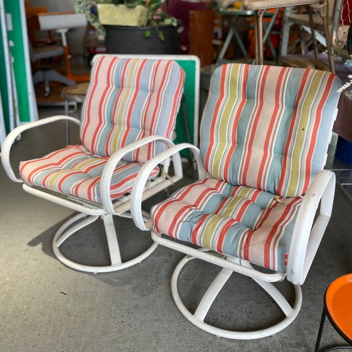 1960年～1970年製　アメリカ製　ヴィンテージチェア 1960'S ミリタリーベース アメリカ 椅子 2脚セット シンプル