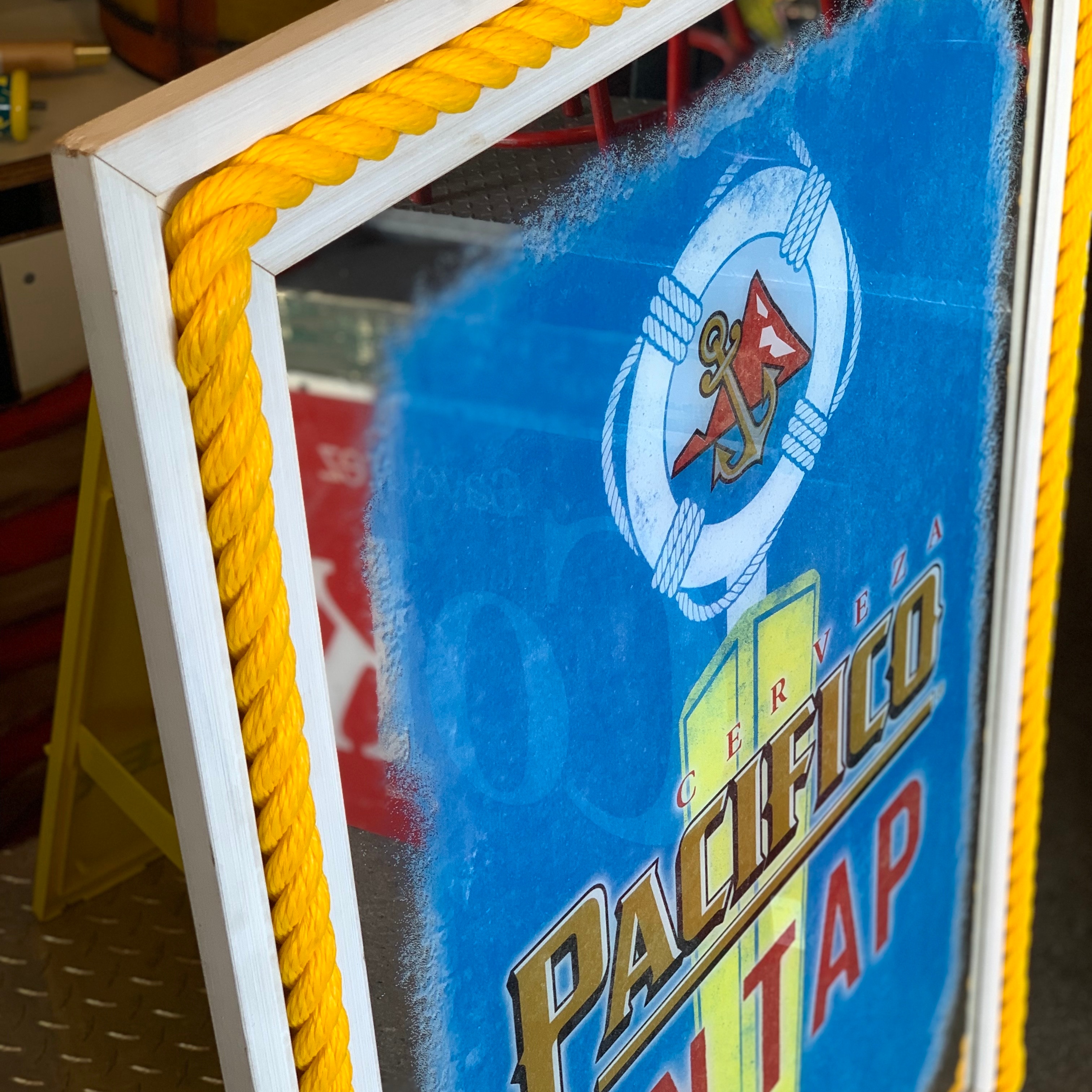 BIG size！Pacifico beer Vintage パブミラー