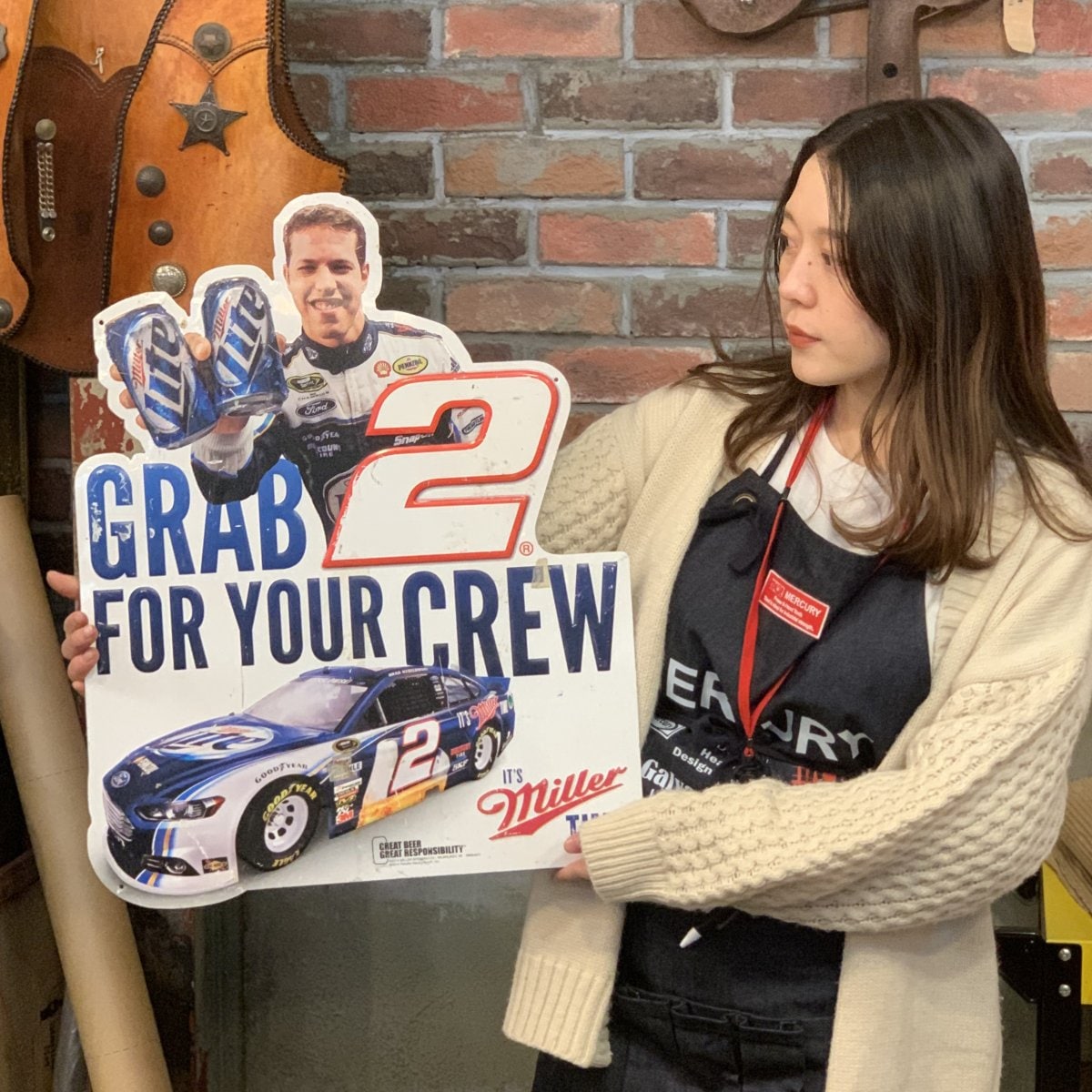 ビンテージ NHRA NASCAR メイン スポンサー 煙草 広告AD＆ パネル ヴィンテージ ミラーライト NASCAR レーシング広告サイン