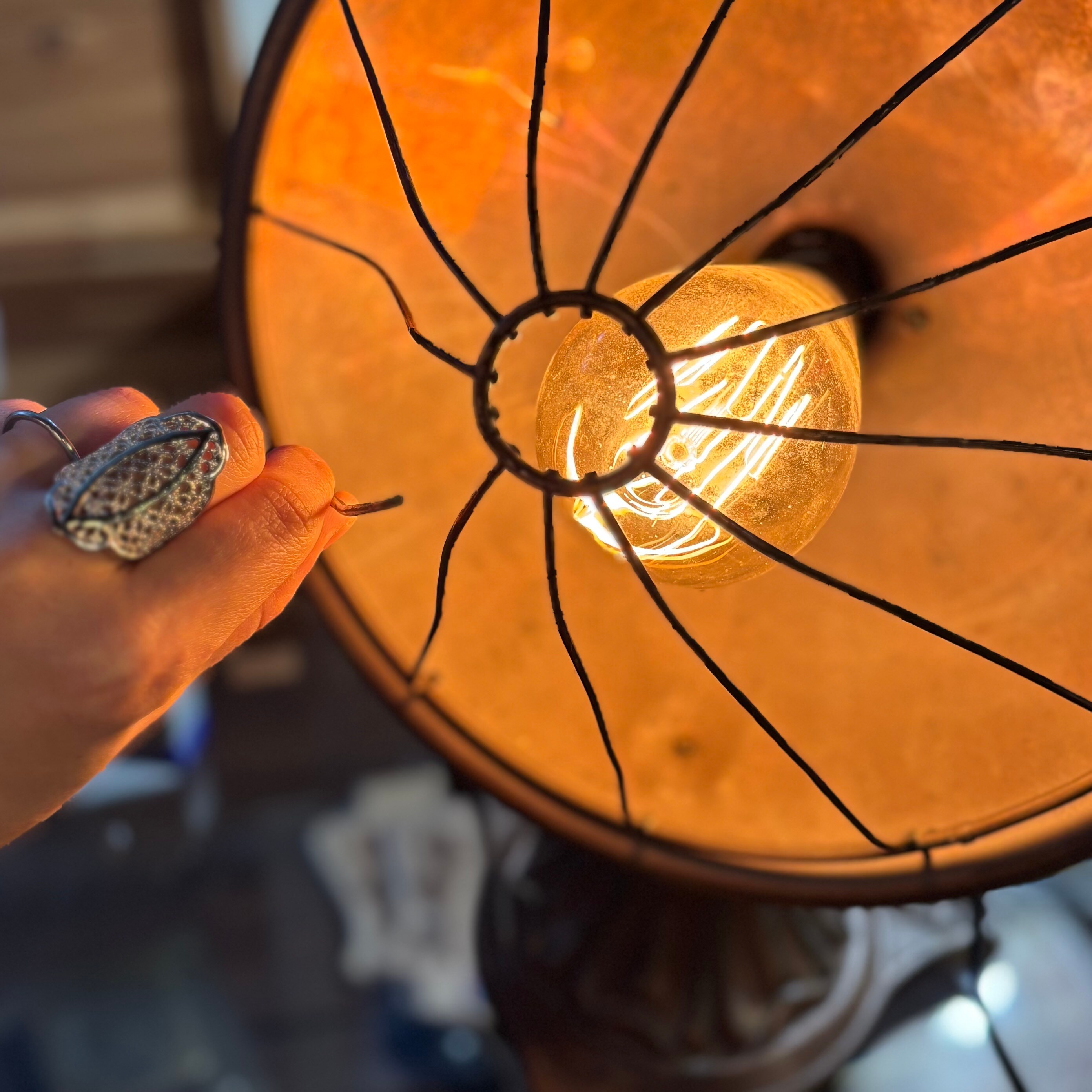 Vintage Industrial Heater Remake Lamp