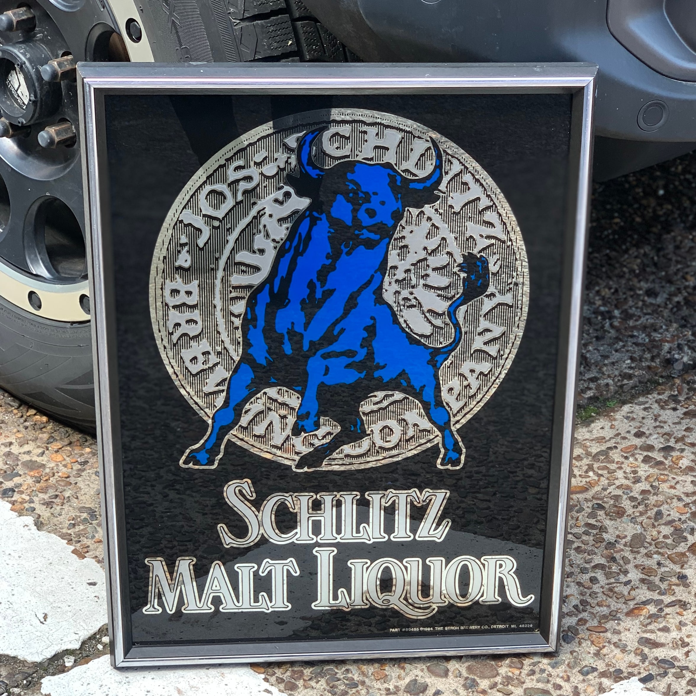 パブミラーインテリアSCHLITZ BULLシュリッツ
